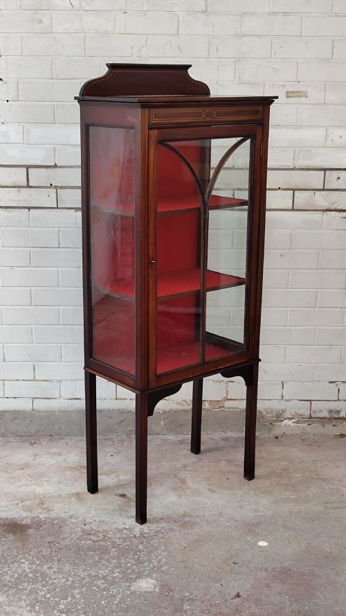 antique edwardian mahogany astragal glazed cabinet - CATEGORY: ANTIQUE CABINETS - DATED EDWARDIAN