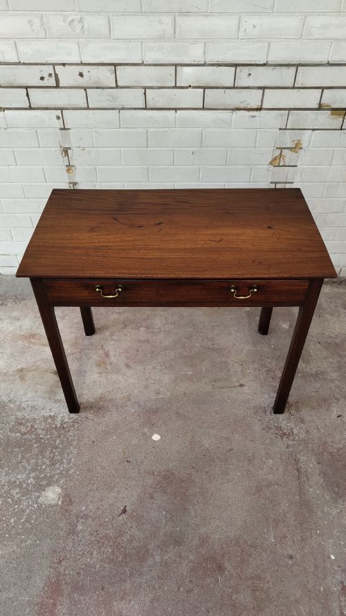ANTIQUE 19TH CENTURY MAHOGANY SIDE HALL TABLE - ADDITIONAL PHOTO 1