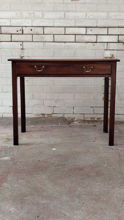 ANTIQUE 19TH CENTURY MAHOGANY SIDE HALL TABLE - ADDITIONAL PHOTO 3