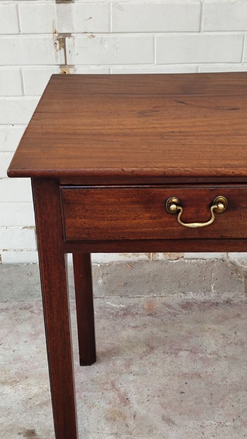 ANTIQUE 19TH CENTURY MAHOGANY SIDE HALL TABLE - ADDITIONAL PHOTO 4
