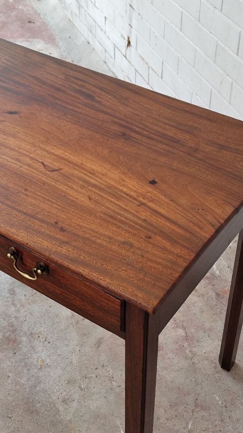ANTIQUE 19TH CENTURY MAHOGANY SIDE HALL TABLE - ADDITIONAL PHOTO 6