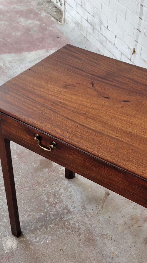 ANTIQUE 19TH CENTURY MAHOGANY SIDE HALL TABLE - ADDITIONAL PHOTO 7