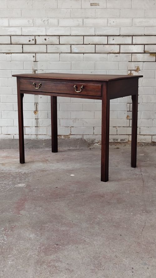 ANTIQUE 19TH CENTURY MAHOGANY SIDE HALL TABLE - ADDITIONAL PHOTO 8