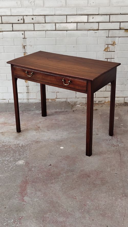 antique 19th century mahogany side hall table - CATEGORY: ANTIQUE TABLES - DATED 19TH CENTURY