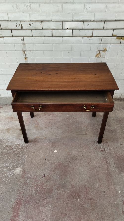 ANTIQUE 19TH CENTURY MAHOGANY SIDE HALL TABLE - ADDITIONAL PHOTO 10