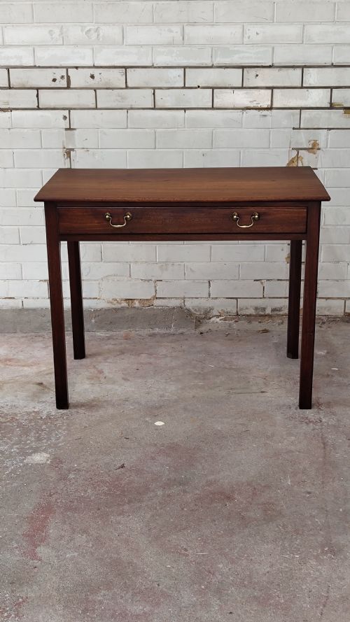ANTIQUE 19TH CENTURY MAHOGANY SIDE HALL TABLE - ADDITIONAL PHOTO 14