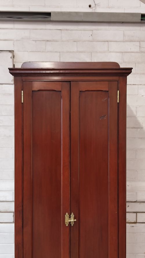ANTIQUE VICTORIAN SCUMBLED PINE FORMER POST OFFICE SINGLE HALL WARDROBE COMPACTUM - ADDITIONAL PHOTO 5