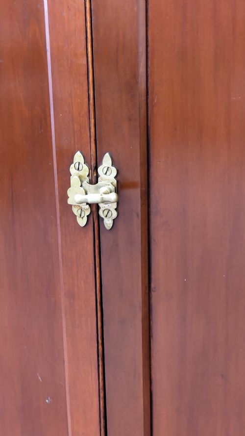ANTIQUE VICTORIAN SCUMBLED PINE FORMER POST OFFICE SINGLE HALL WARDROBE COMPACTUM - ADDITIONAL PHOTO 3