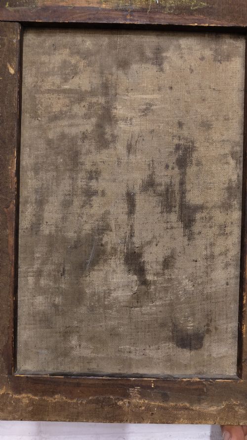 DIMINUTIVE LATE 17TH CENTURY OLD MASTER OIL PAINTING ON LEATHER - ADDITIONAL PHOTO 4