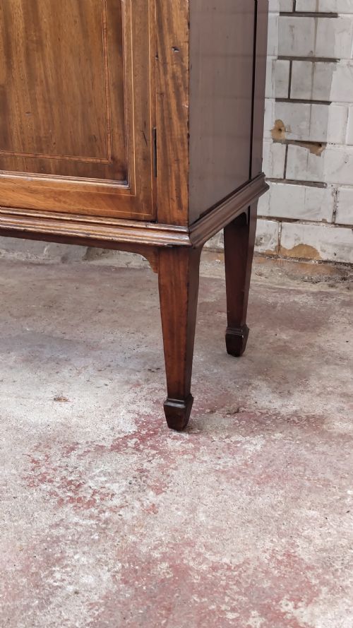 ANTIQUE EDWARDIAN MAHOGANY INLAID SIDEBOARD - ADDITIONAL PHOTO 9