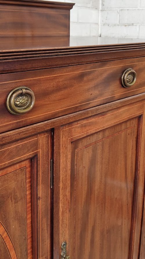 ANTIQUE EDWARDIAN MAHOGANY INLAID SIDEBOARD - ADDITIONAL PHOTO 10