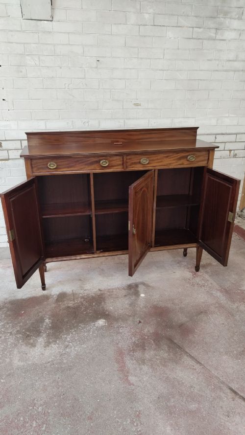 ANTIQUE EDWARDIAN MAHOGANY INLAID SIDEBOARD - ADDITIONAL PHOTO 1