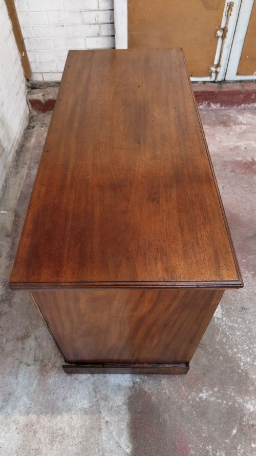 ANTIQUE EDWARDIAN WALNUT WORK OFFICE PEDESTAL DESK - ADDITIONAL PHOTO 8