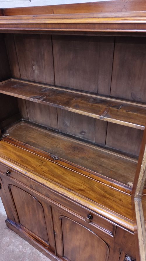 ANTIQUE VICTORIAN MAHOGANY CHIFFONIER AND CABINET - ADDITIONAL PHOTO 11