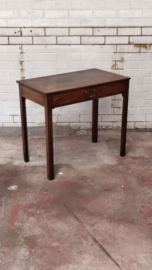 antique 19th century mahogany hall side table - CATEGORY: ANTIQUE TABLES - DATED 19TH CENTURY