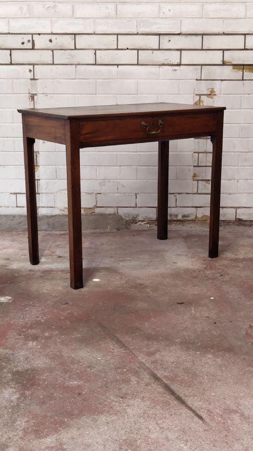 ANTIQUE 19TH CENTURY MAHOGANY HALL SIDE TABLE - ADDITIONAL PHOTO 4