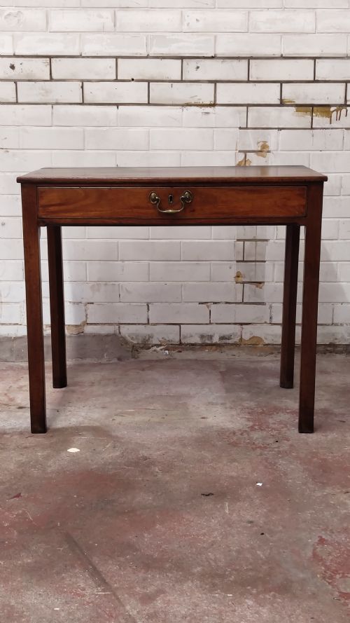 ANTIQUE 19TH CENTURY MAHOGANY HALL SIDE TABLE - ADDITIONAL PHOTO 5