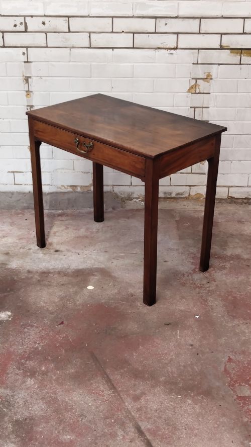 ANTIQUE 19TH CENTURY MAHOGANY HALL SIDE TABLE - ADDITIONAL PHOTO 7