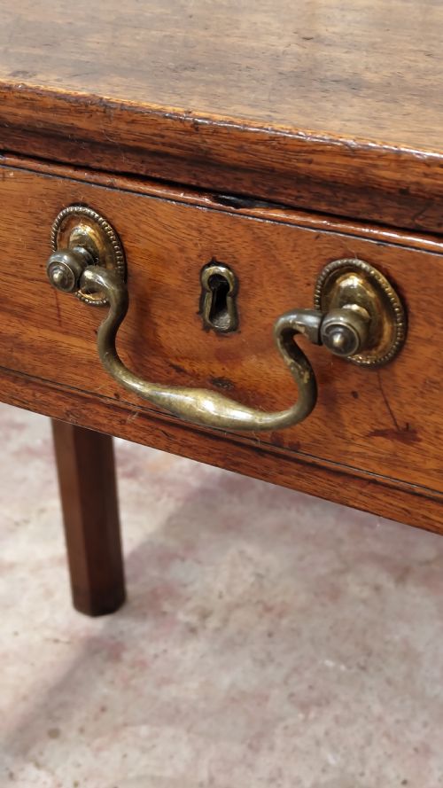 ANTIQUE 19TH CENTURY MAHOGANY HALL SIDE TABLE - ADDITIONAL PHOTO 9
