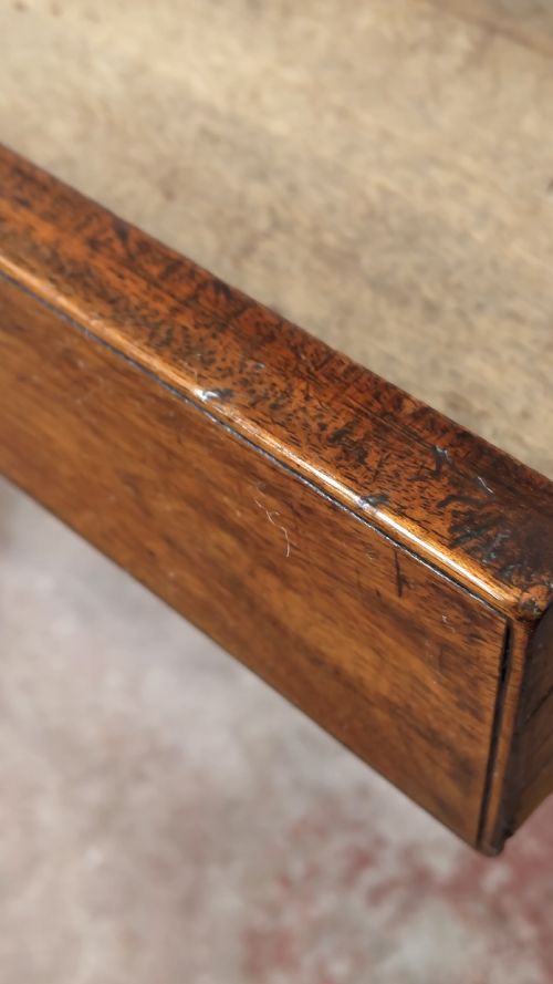 ANTIQUE 19TH CENTURY MAHOGANY HALL SIDE TABLE - ADDITIONAL PHOTO 11