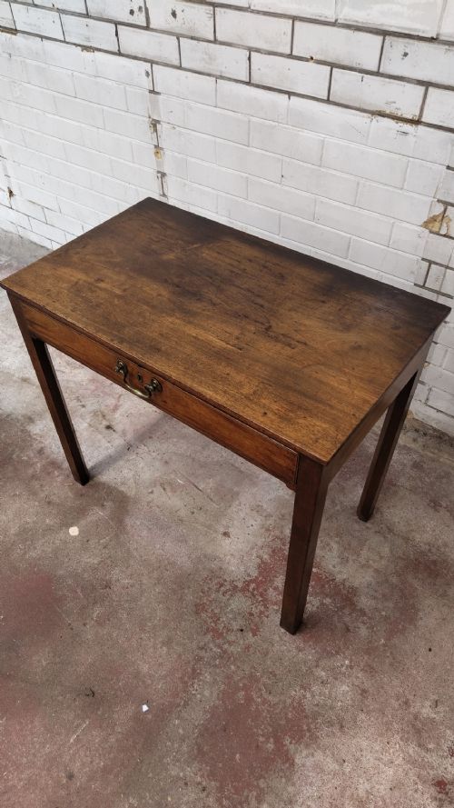 ANTIQUE 19TH CENTURY MAHOGANY HALL SIDE TABLE - ADDITIONAL PHOTO 3