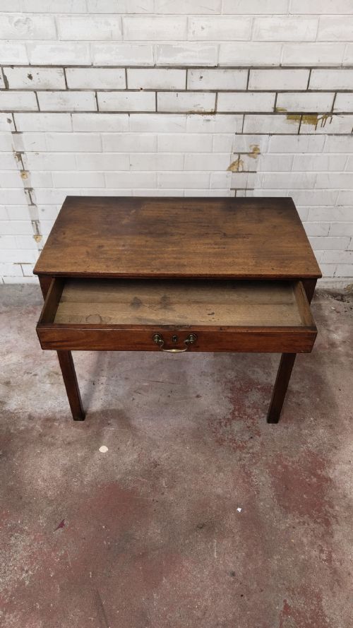 ANTIQUE 19TH CENTURY MAHOGANY HALL SIDE TABLE - ADDITIONAL PHOTO 1