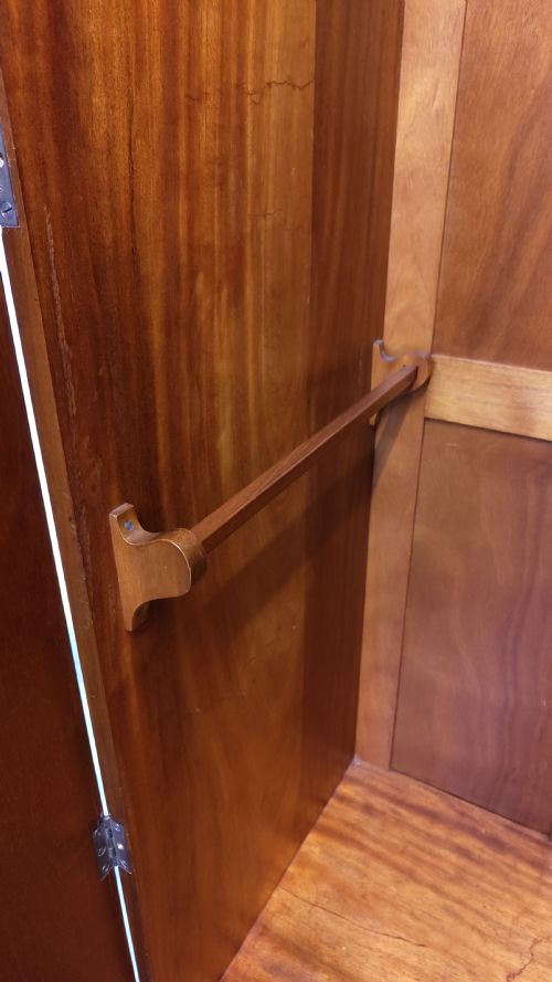 ANTIQUE ART DECO BOOKMATCHED BURR WALNUT DOUBLE WARDROBE ARMOIRE - ADDITIONAL PHOTO 17