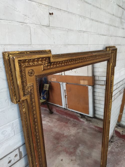 LARGE ANTIQUE EARLY 19TH C REGENCY GILT GESSO WALL PIER MIRROR C1820 - ADDITIONAL PHOTO 10