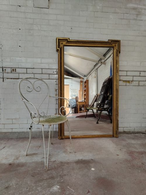 LARGE ANTIQUE EARLY 19TH C REGENCY GILT GESSO WALL PIER MIRROR C1820 - ADDITIONAL PHOTO 6