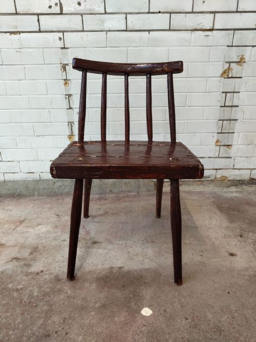 antique 19th c irish stick back famine vernacular chair - CATEGORY: ANTIQUE CHAIRS - DATED 19TH CENTURY