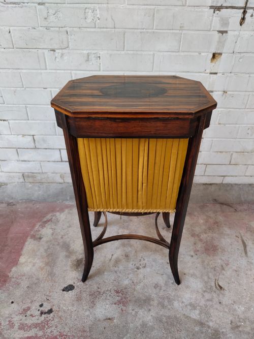 ANTIQUE 19TH CENTURY COROMANDEL WOOD WORK SEWING TABLE - ADDITIONAL PHOTO 10