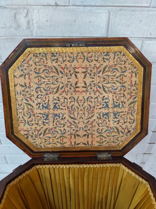 ANTIQUE 19TH CENTURY COROMANDEL WOOD WORK SEWING TABLE - ADDITIONAL PHOTO 18