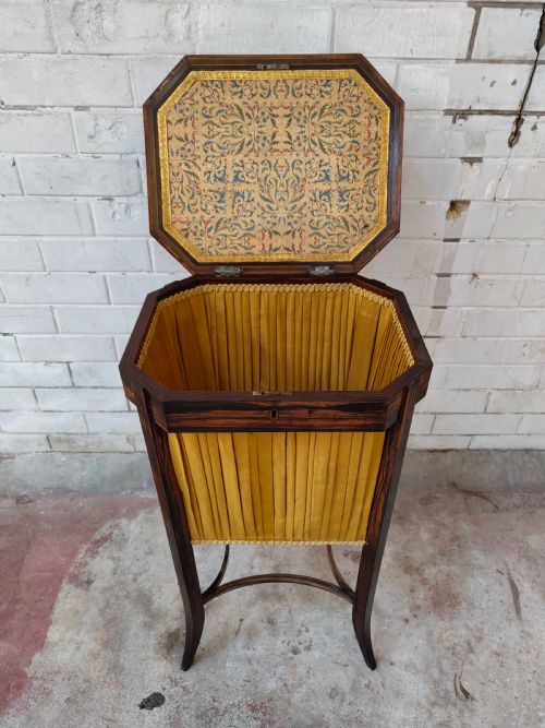 ANTIQUE 19TH CENTURY COROMANDEL WOOD WORK SEWING TABLE - ADDITIONAL PHOTO 19
