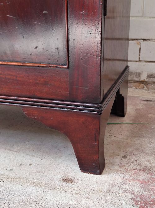 ANTIQUE REGENCY MAHOGANY ENCLOSED ADJUSTABLE BOOKCASE - ADDITIONAL PHOTO 13