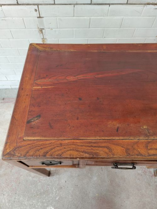 ANTIQUE 19TH CENTURY CHINESE EXPORT CALLIGRAPHY HOME OFFICE DESK - ADDITIONAL PHOTO 2
