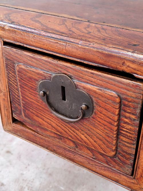 ANTIQUE 19TH CENTURY CHINESE EXPORT CALLIGRAPHY HOME OFFICE DESK - ADDITIONAL PHOTO 8
