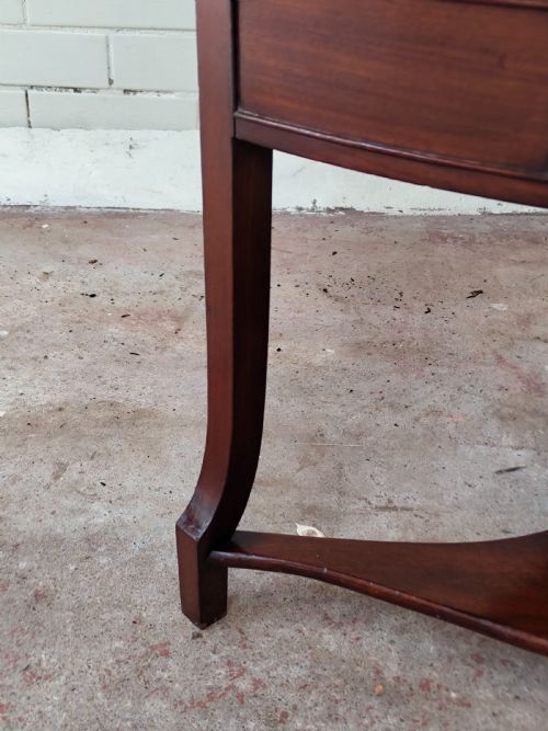 ANTIQUE GEORGIAN REGENCY SOLID MAHOGANY CORNER CUPBOARD STAND - ADDITIONAL PHOTO 2