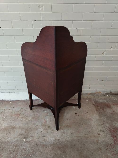 ANTIQUE GEORGIAN REGENCY SOLID MAHOGANY CORNER CUPBOARD STAND - ADDITIONAL PHOTO 8