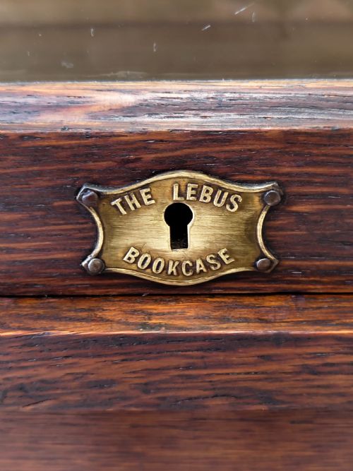 ANTIQUE EDWARDIAN SOLID OAK GLAZED BARRISTERS SECTIONAL STACKING BOOKCASE - ADDITIONAL PHOTO 8