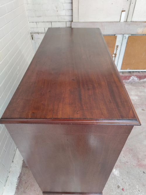 ANTIQUE GEORGIAN REGENCY MAHOGANY SECRETAIRE CHEST OF DRAWERS - ADDITIONAL PHOTO 3