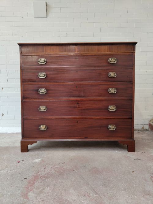antique georgian regency mahogany secretaire chest of drawers - CATEGORY: ANTIQUE CHEST OF DRAWERS - DATED REGENCY