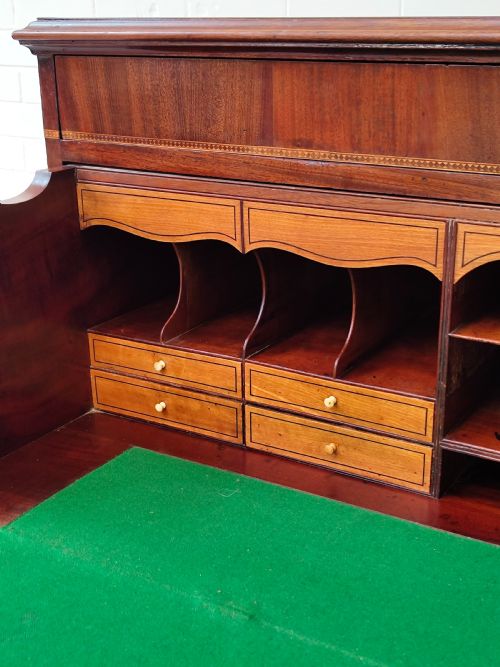 ANTIQUE GEORGIAN REGENCY MAHOGANY SECRETAIRE CHEST OF DRAWERS - ADDITIONAL PHOTO 13