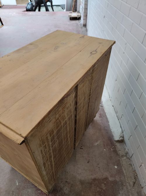 DIMINUTIVE ANTIQUE VICTORIAN SOLID PINE COUNTRY HOUSE CHEST OF DRAWERS - ADDITIONAL PHOTO 12