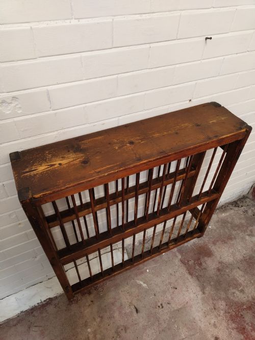 ANTIQUE GEORGIAN COUNTRY PINE PLATE DRYING DISPLAY RACK - ADDITIONAL PHOTO 5