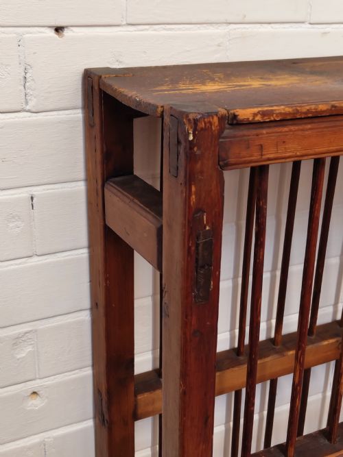 ANTIQUE GEORGIAN COUNTRY PINE PLATE DRYING DISPLAY RACK - ADDITIONAL PHOTO 8
