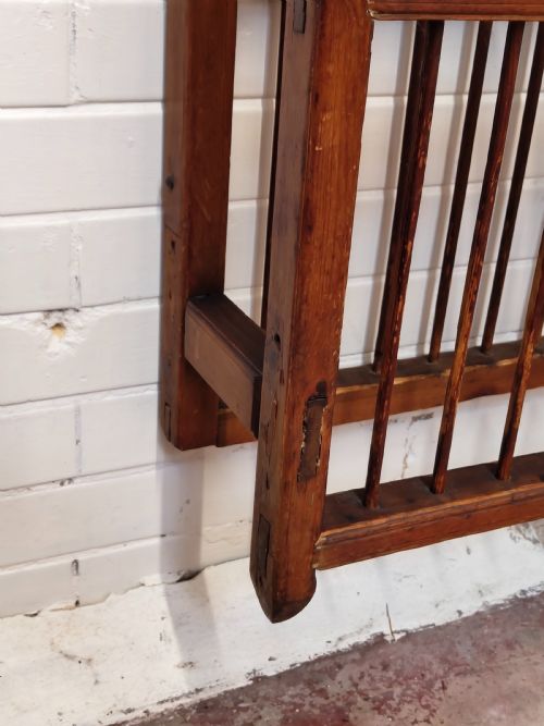 ANTIQUE GEORGIAN COUNTRY PINE PLATE DRYING DISPLAY RACK - ADDITIONAL PHOTO 12