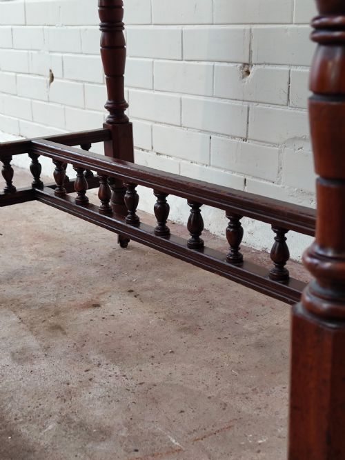ANTIQUE AESTHETIC MOVEMENT SOLID WALNUT SIDE CENTRE TABLE - ADDITIONAL PHOTO 8