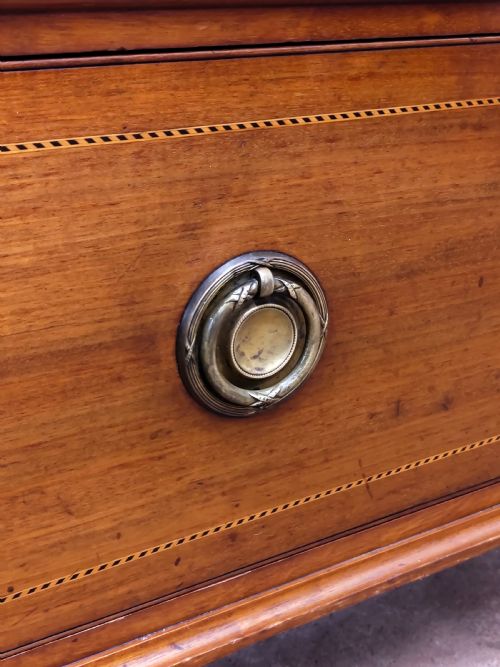 ANTIQUE EDWARDIAN SOLID MAHOGANY DOUBLE WARDROBE ARMOIRE COMPACTUM - ADDITIONAL PHOTO 11