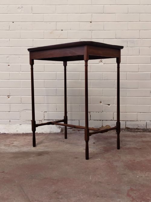 ANTIQUE EDWARDIAN TRAY TOP SOLID MAHOGANY SPIDER LEG TABLE - ADDITIONAL PHOTO 4