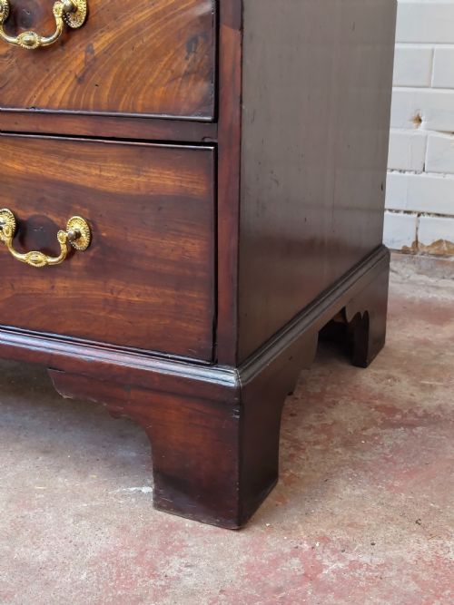 ANTIQUE GEORGE III COUNTRY HOUSE MAHOGANY BUREAU BOOKCASE - ADDITIONAL PHOTO 6
